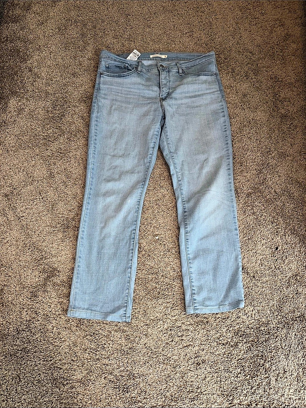 Lucky Brand 314 Shaping Straight Leg Jeans Blue Waist 32